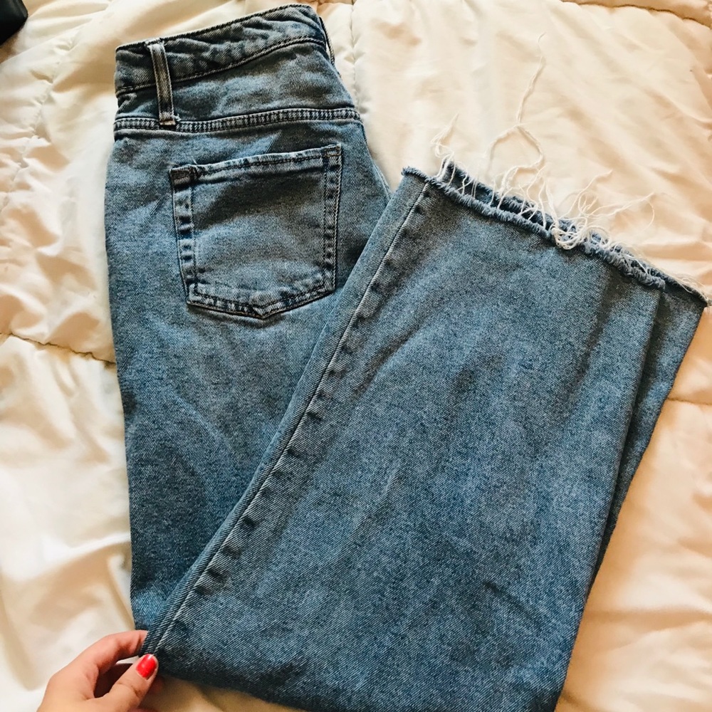 High Waisted Skater Jeans
